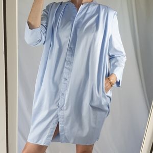 Riva light blue long sleeve dress tunic size S
